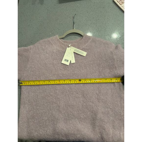 VINCE Women's Pullover Sweater Shirt Purple Lilac Luxury Mohair Size Small NWT - Picture 6 of 7
